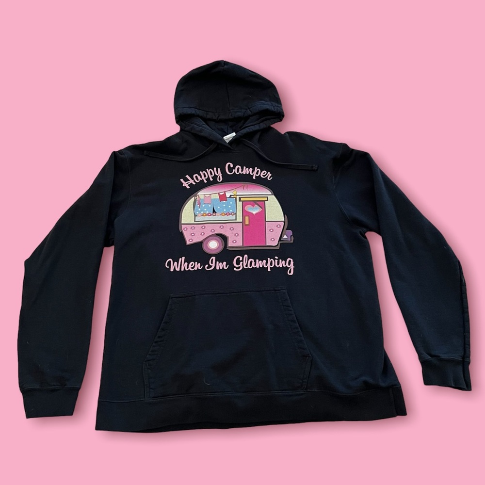 Happy Camper When I’m Glamping hoodie. XL - Picture 2 of 2